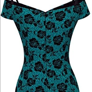 NWT HOMEYEE Women's Vintage Floral V-Neck Dress